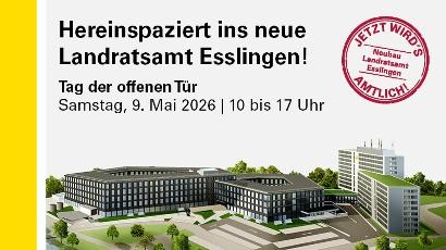 Drohnenaufnahme des neuen Landratsamts Pulverwiesen Drohnenaufnahme des neuen Landratsamts Pulverwiesen
