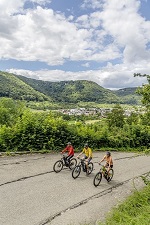 Foto mit Freizeitradlern