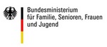 Logo zum Bundesministerium für Familie, Senioren, Frauen und Jugend