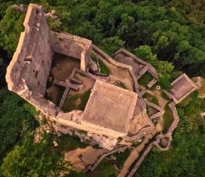 Luftbild Ruine Reußenstein