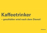 Postkarte Kaffeetrinker, Einführungspraktikum